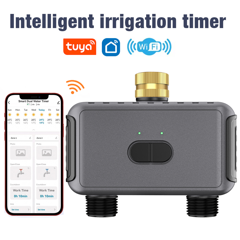 Smart Garden Auk - Wifi Automatic Water Timer Dual Hose