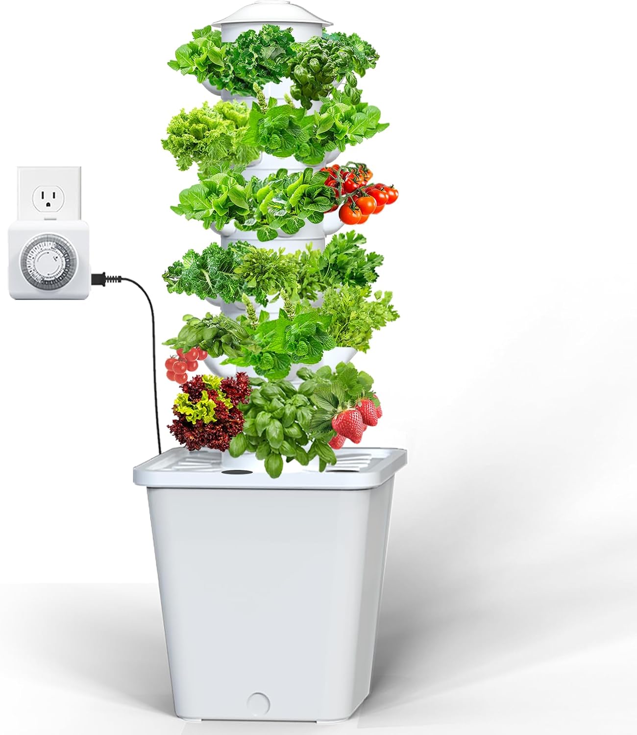 Indoor Herb Garden Kit - Hydroponics Growing System 30Plant Indoor Hydroponic