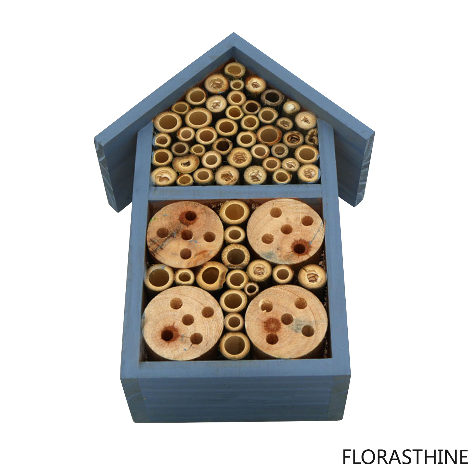Insect Hotel Wood - Natural Wooden Insect House Hotel Bee