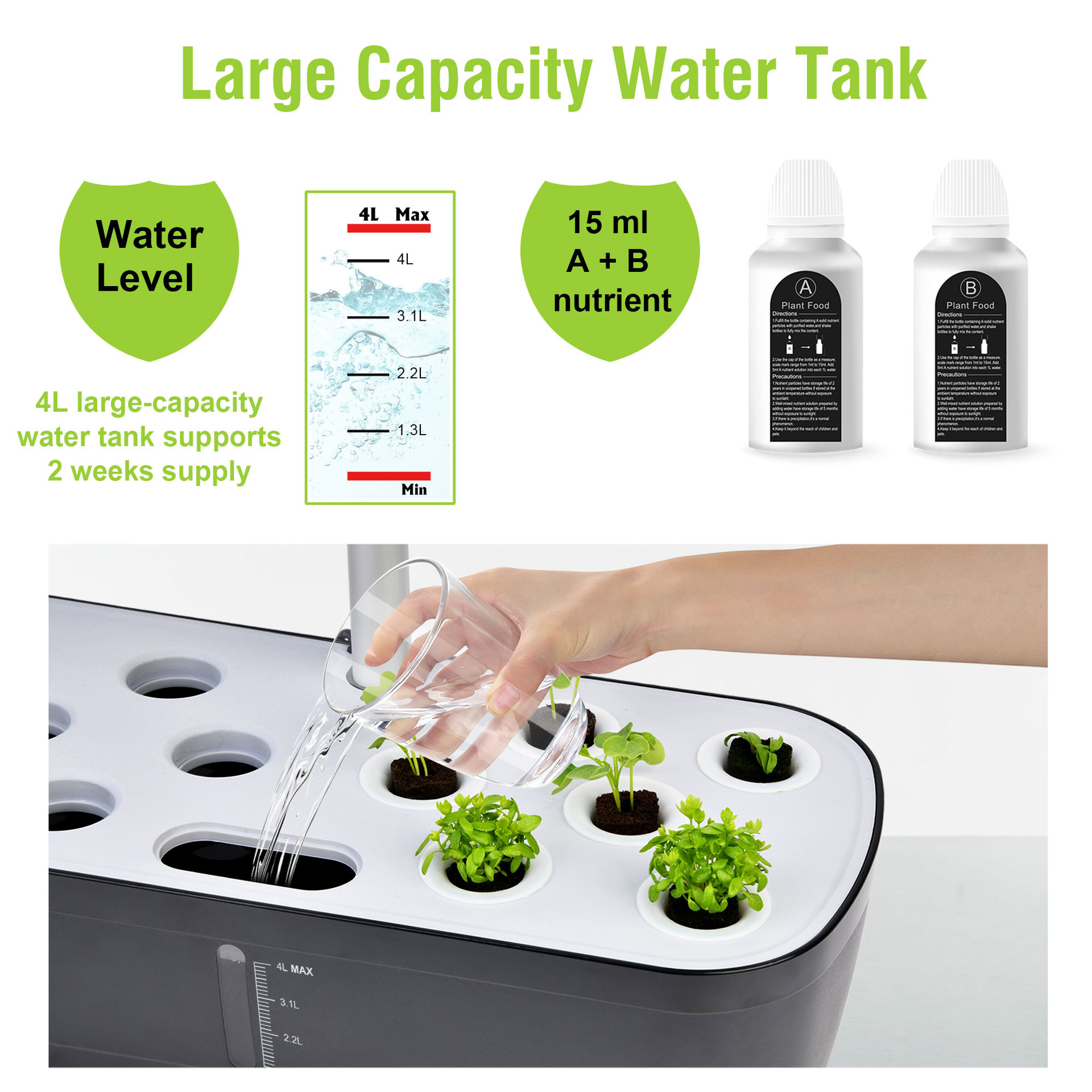 Hydroponic Growing System Indo - огляд і ціна Indoor Herb Garden Kit