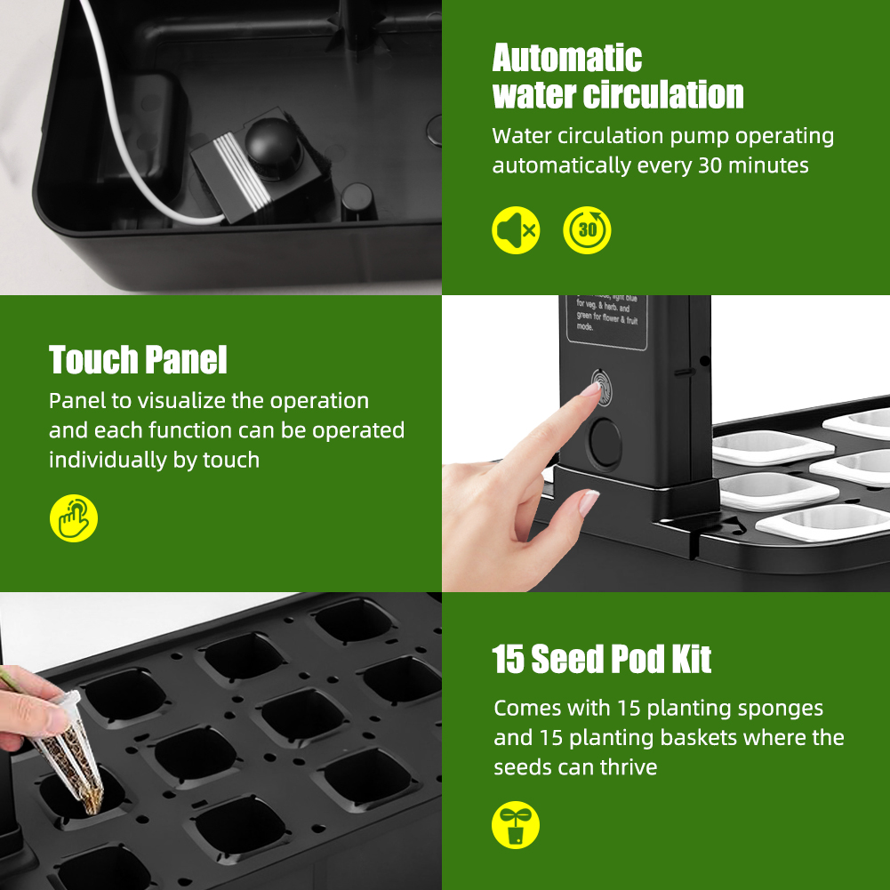 15-Pods Indoor Hydroponic Gard - огляд і ціна Indoor Herb Garden Kit