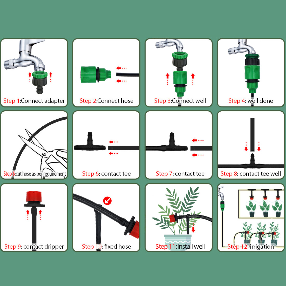 Greenhouse 15M-30M DIY Drip Ir - огляд і ціна Smart Garden Auk