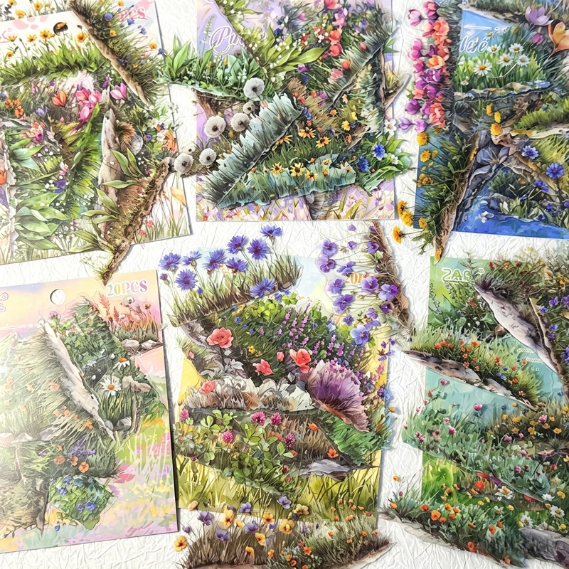 20 Sheets Floral PET Sticker P - огляд і ціна Garden Journal Planner