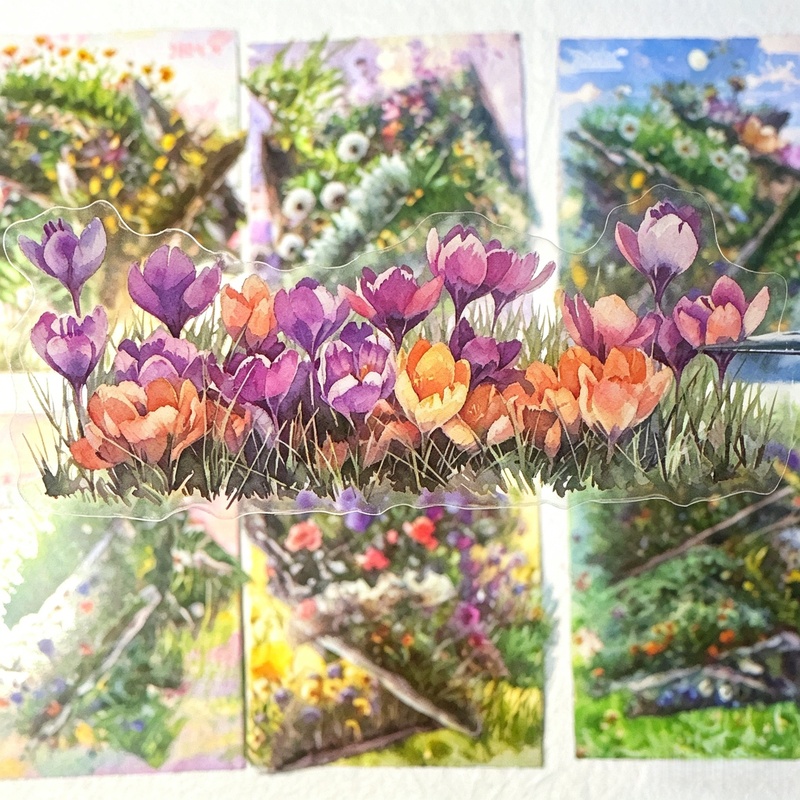 20 Sheets Floral PET Sticker P - огляд і ціна Garden Journal Planner