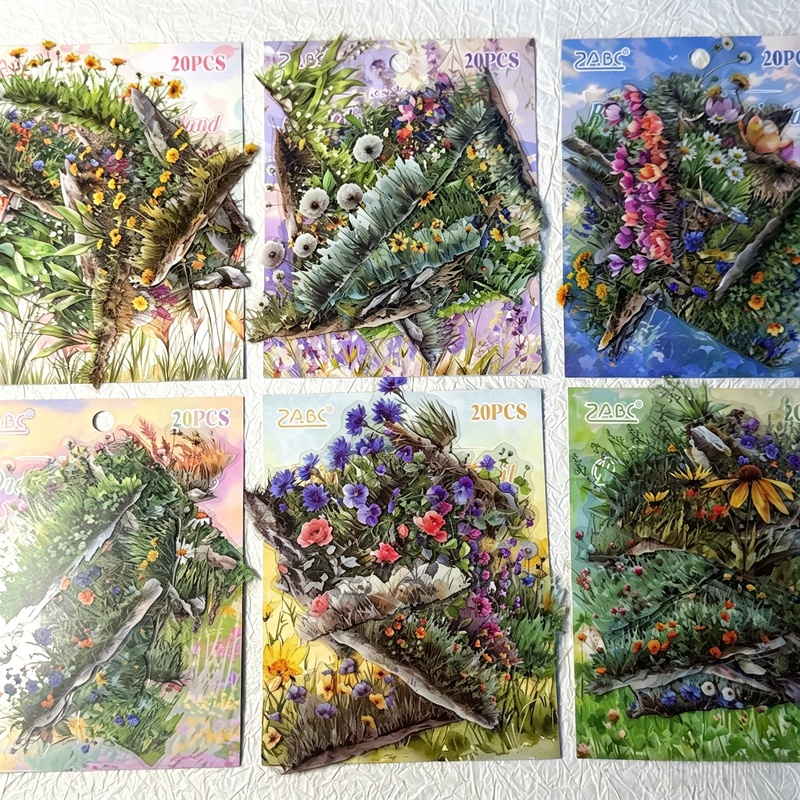 20 Sheets Floral PET Sticker P - огляд і ціна Garden Journal Planner