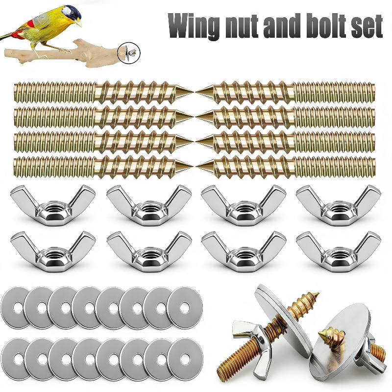 32PCS Birdcage Accessory Screw - огляд і ціна Insect Hotel Wood