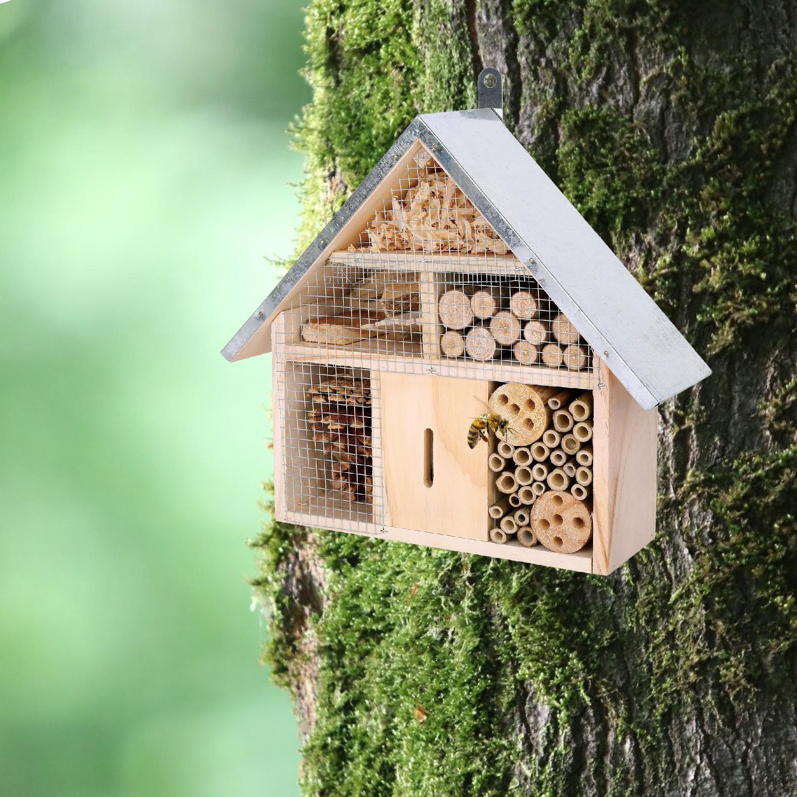 Garden Bee House Wooden Hangin - огляд і ціна Insect Hotel Wood