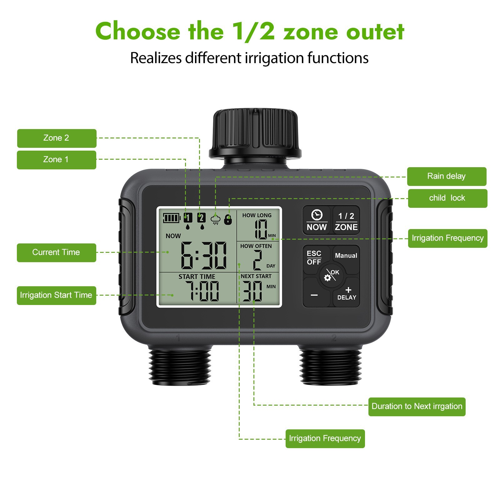 Irrigation Timer Automatic Wat - огляд і ціна Smart Garden Gadgets