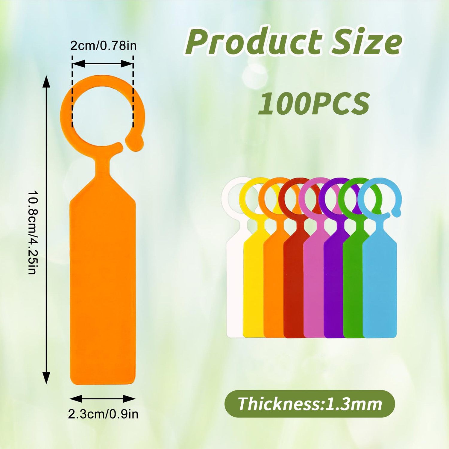100PCS 10.7x2.3CM Plastic Gard - огляд і ціна Garden Journal Planner