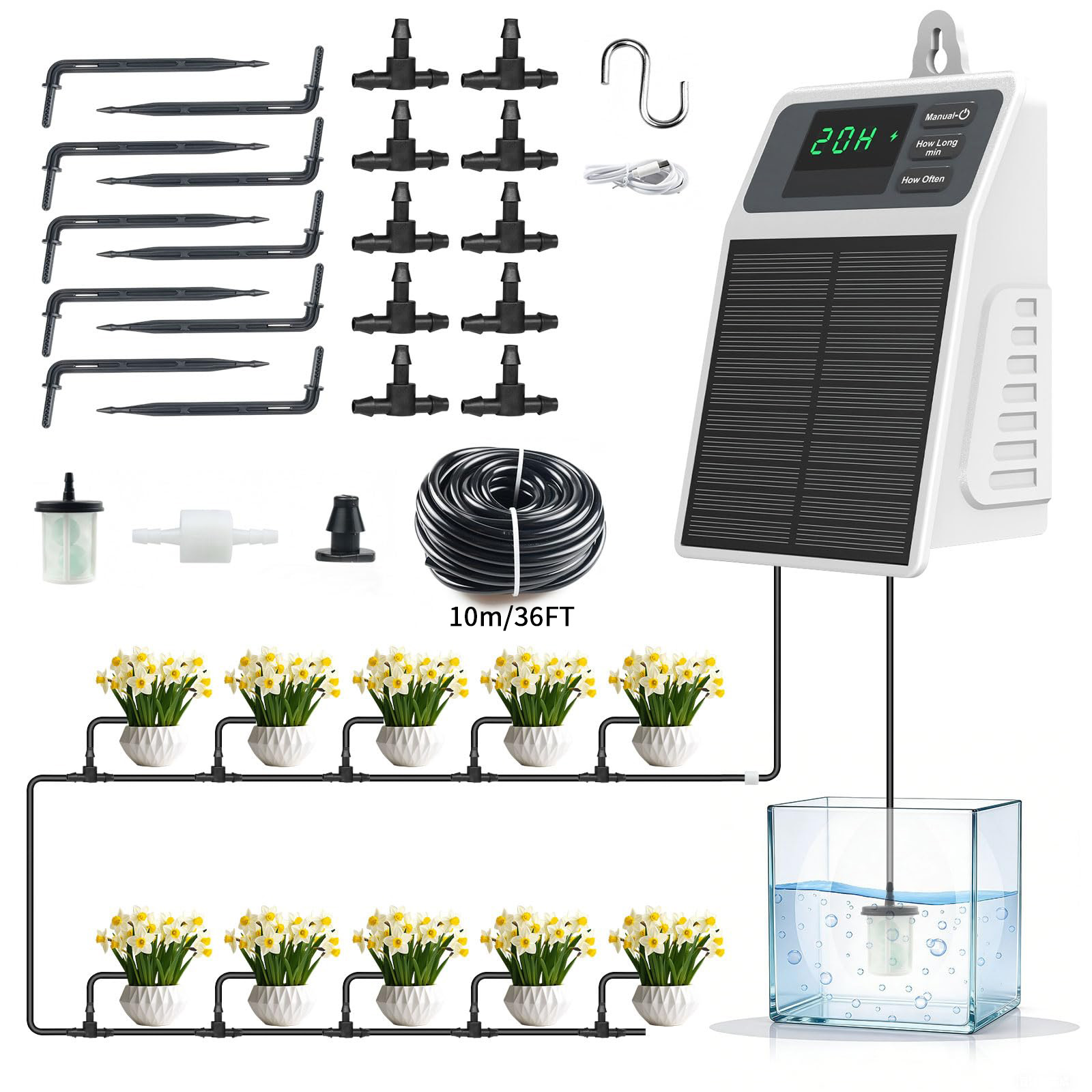 Upgraded Solar Drip Irrigation - огляд і ціна Smart Garden Auk