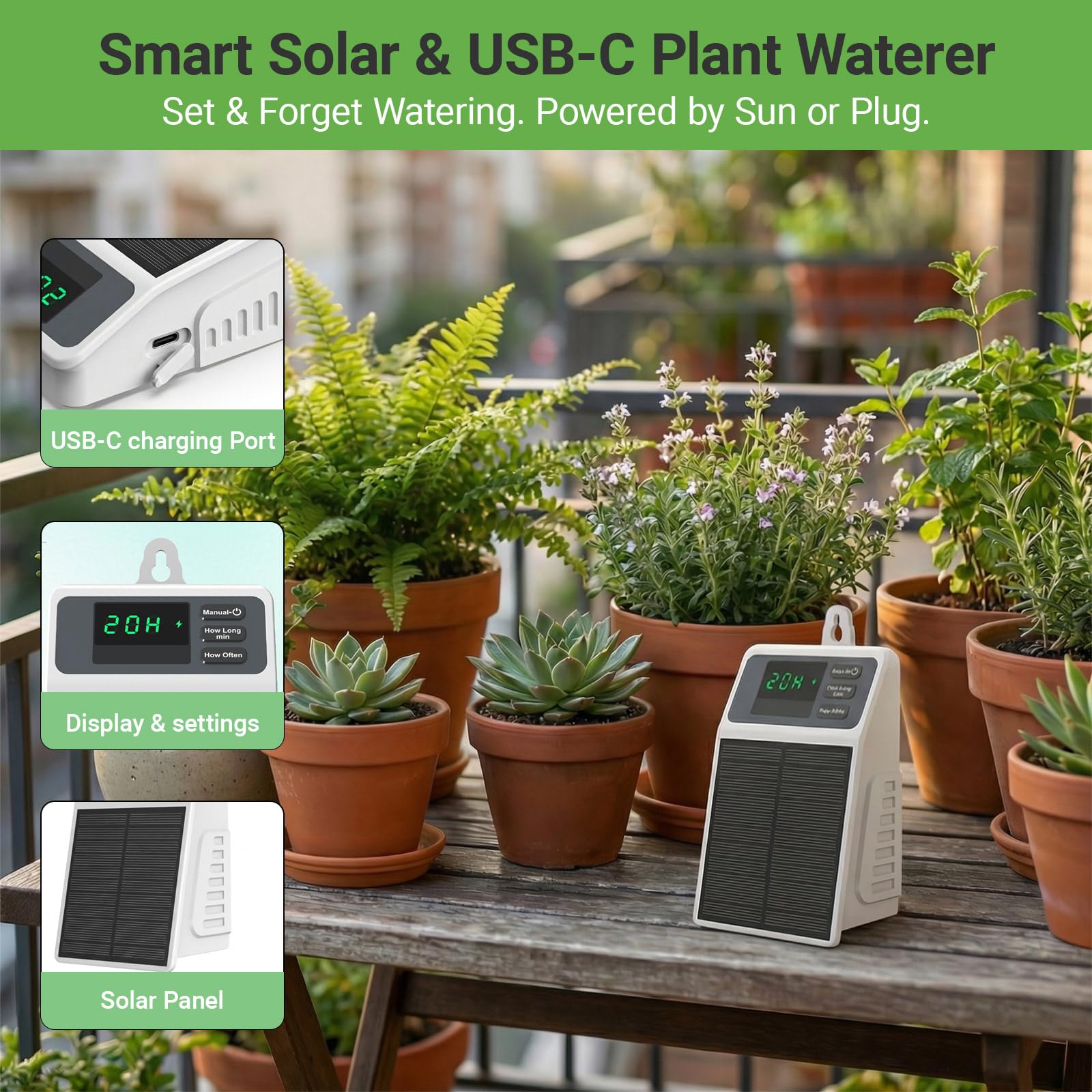Upgraded Solar Drip Irrigation - огляд і ціна Smart Garden Auk