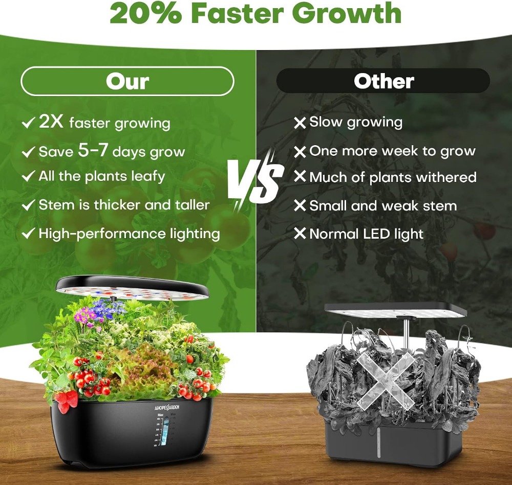 12 Pod Hydroponic Garden with  - огляд і ціна Indoor Herb Garden Kit