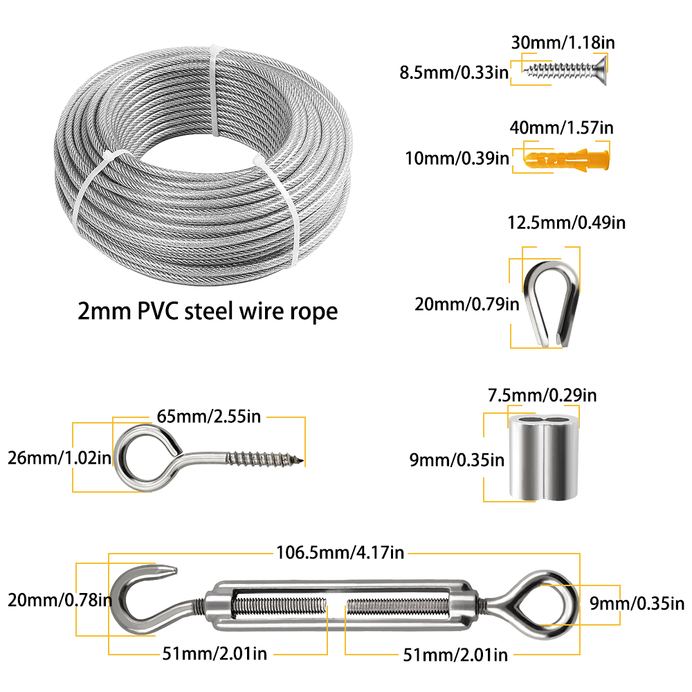 10-25M Steel Wire Rope Stainle - огляд і ціна Smart Garden Fence