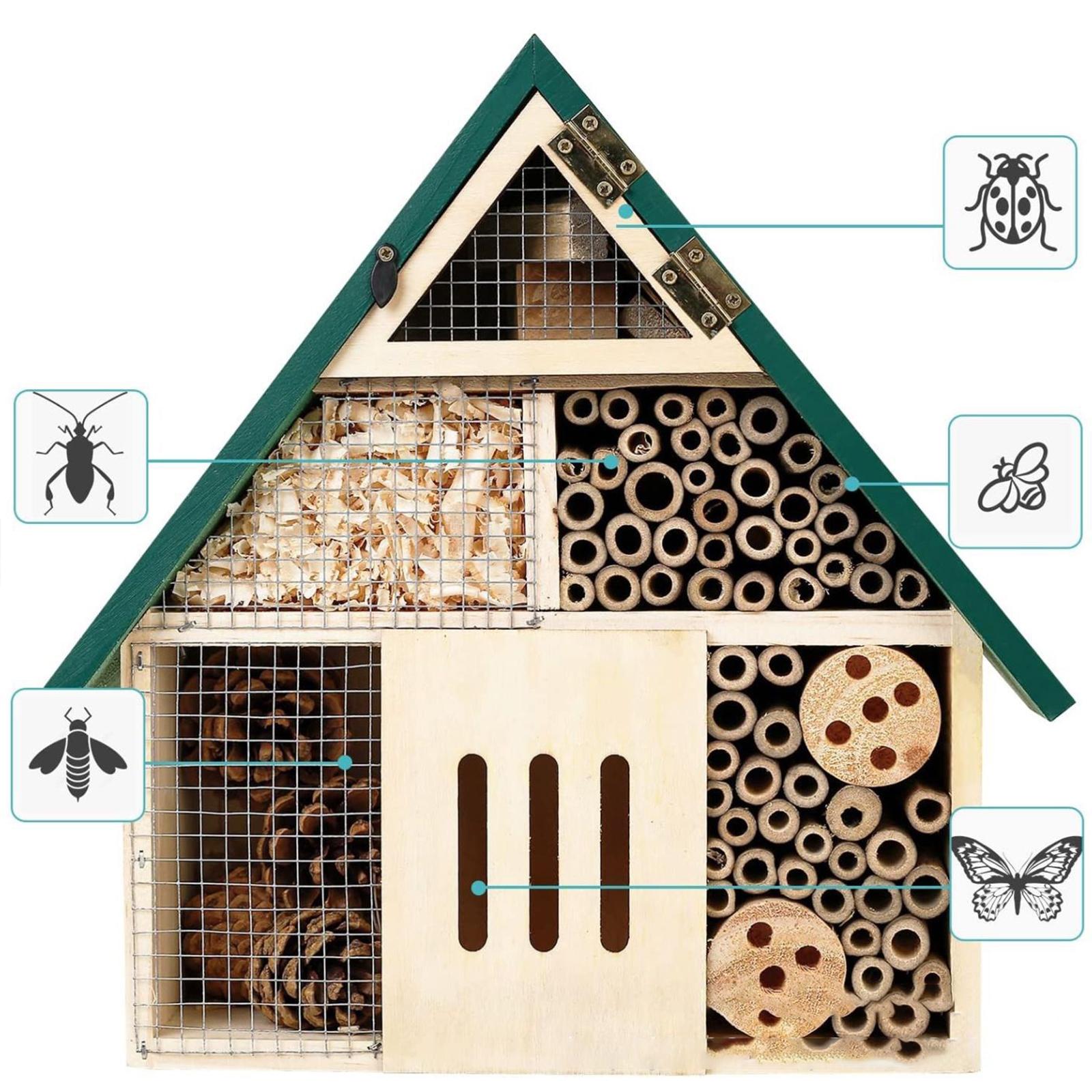 Bee Hotel Beneficial Bee Woode - огляд і ціна Insect Hotel Wood