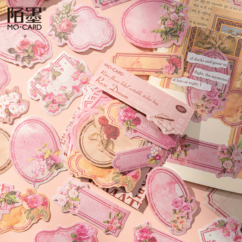 60pcs Kawaii Stationery Sticke - огляд і ціна Garden Journal Planner