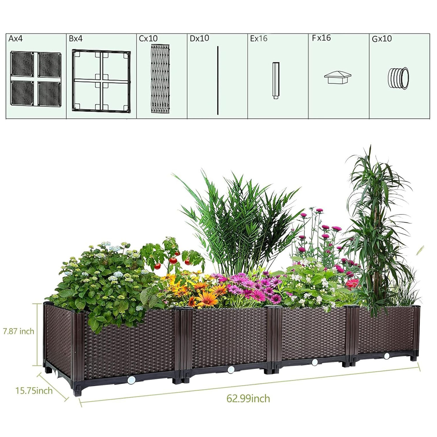 Self-Watering Raised Garden Be - огляд і ціна Indoor Herb Garden Kit