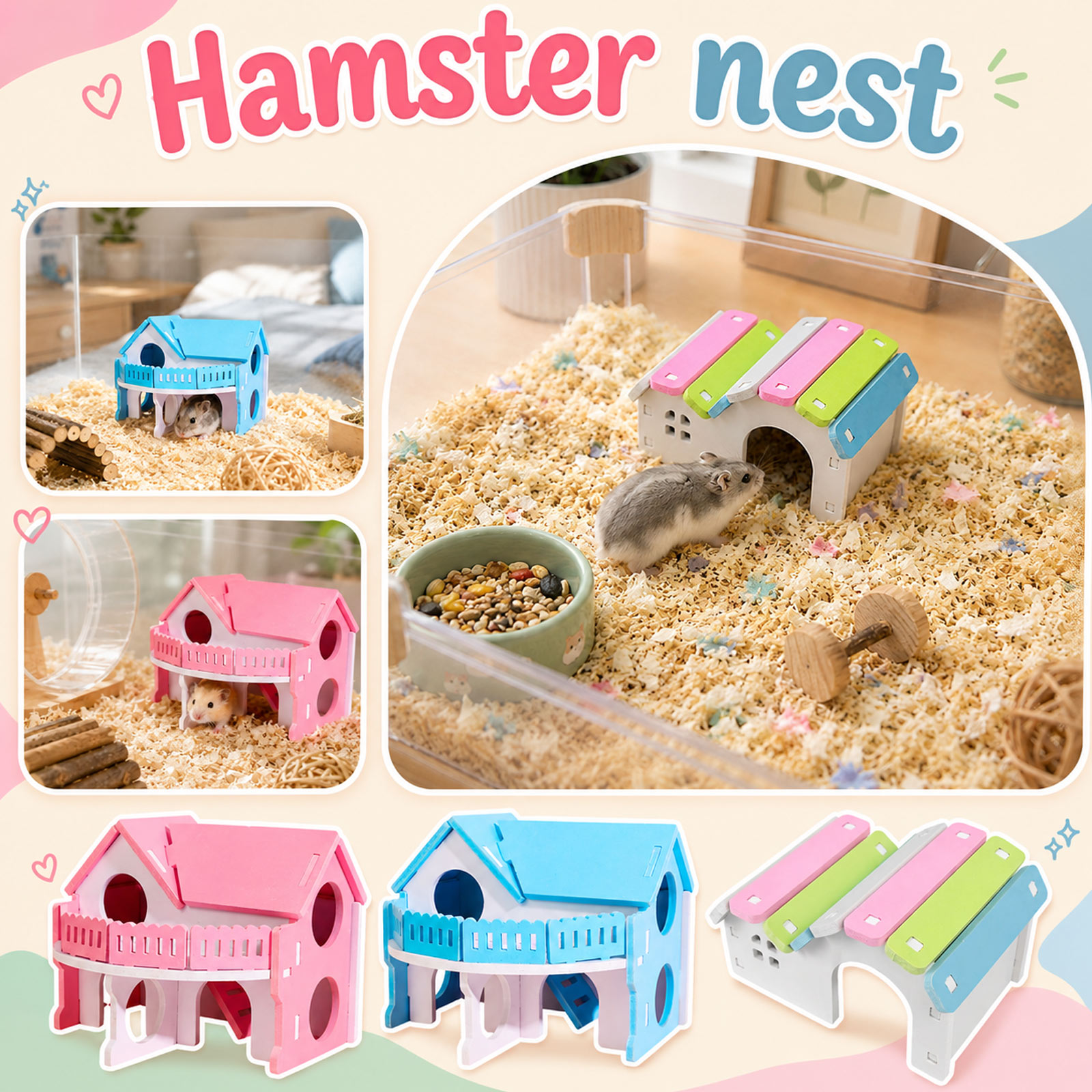 Cute Pet House Wooden Hamster  - огляд і ціна Insect Hotel Wood