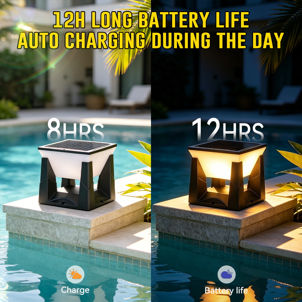 Waterproof LED Solar Pillar La - огляд і ціна Smart Garden Fence